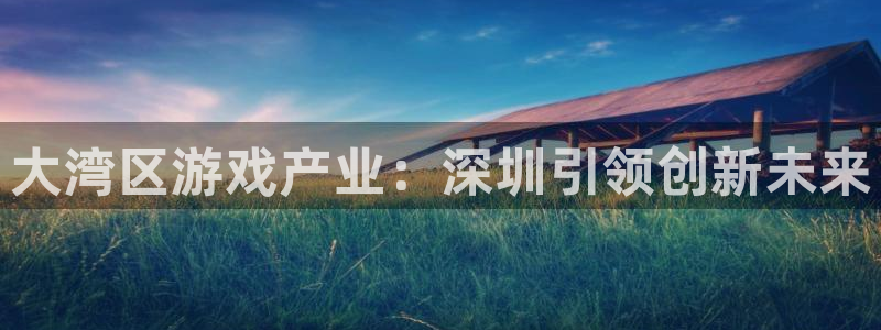 沐鸣2平台登录线路：大湾区游戏产业：深圳引领创新未来