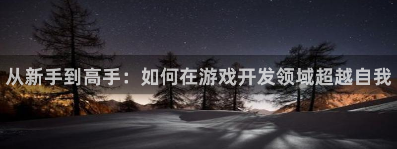 沐鸣2代理官网：从新手到高手：如何在游戏开发领域超越自我